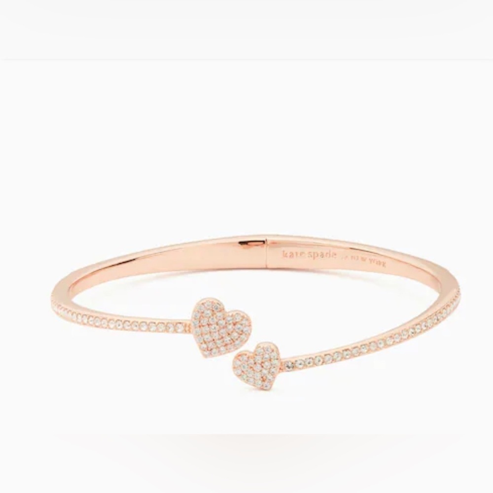 Kate Spade Yours Truly Pave Open Hinge Cuff Bracelet